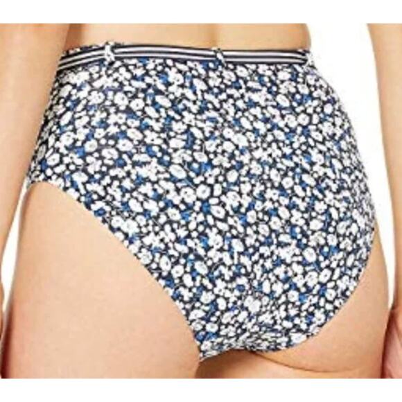 Ralph Lauren High-Waist Belted Bikini Bottom Navy size 4 NWT org. $70 - Picture 6 of 6